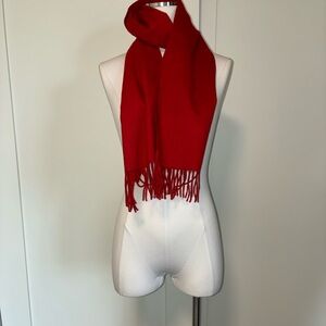 Cashmere Vibrant Red Scarf
